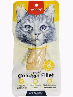 Wanpy Pure Chicken Fillet – شرائح دجاج طبيعية للقطط (30 غرام)