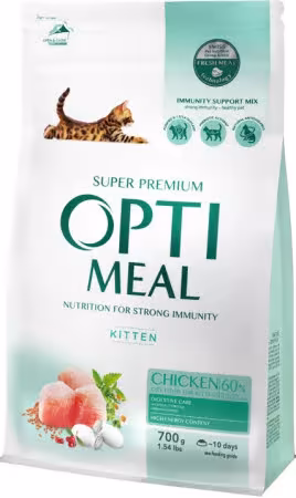OPTI MEAL Kitten – دجاج للكتن (700 غم)