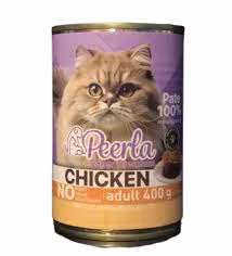 Peerla Super Premium Paté – Chicken للقطط البالغة (400 غم)